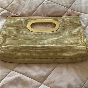 Michael Kors Straw Clutch